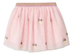 Lyserød tyl nederdel med broderi af små vaffelis fra name It 13242272 ballerina